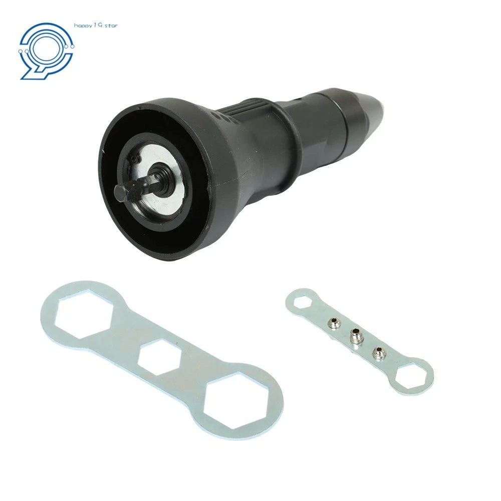 Rivet Nut Gun Adapter Insert for Cordless Power Drill Tool Kit