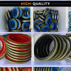 100Pcs Assorted Rubber Sealing Gasket Set for Automotive Repair