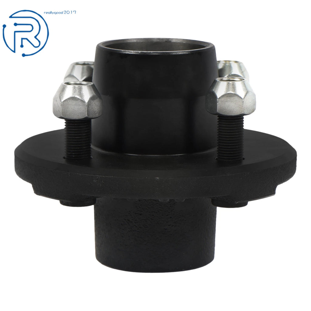 2 Pack Trailer Hub Assembly for 4-Lug Trailers (Fits Various Models)