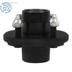 2 Pack Trailer Hub Assembly for 4-Lug Trailers (Fits Various Models)
