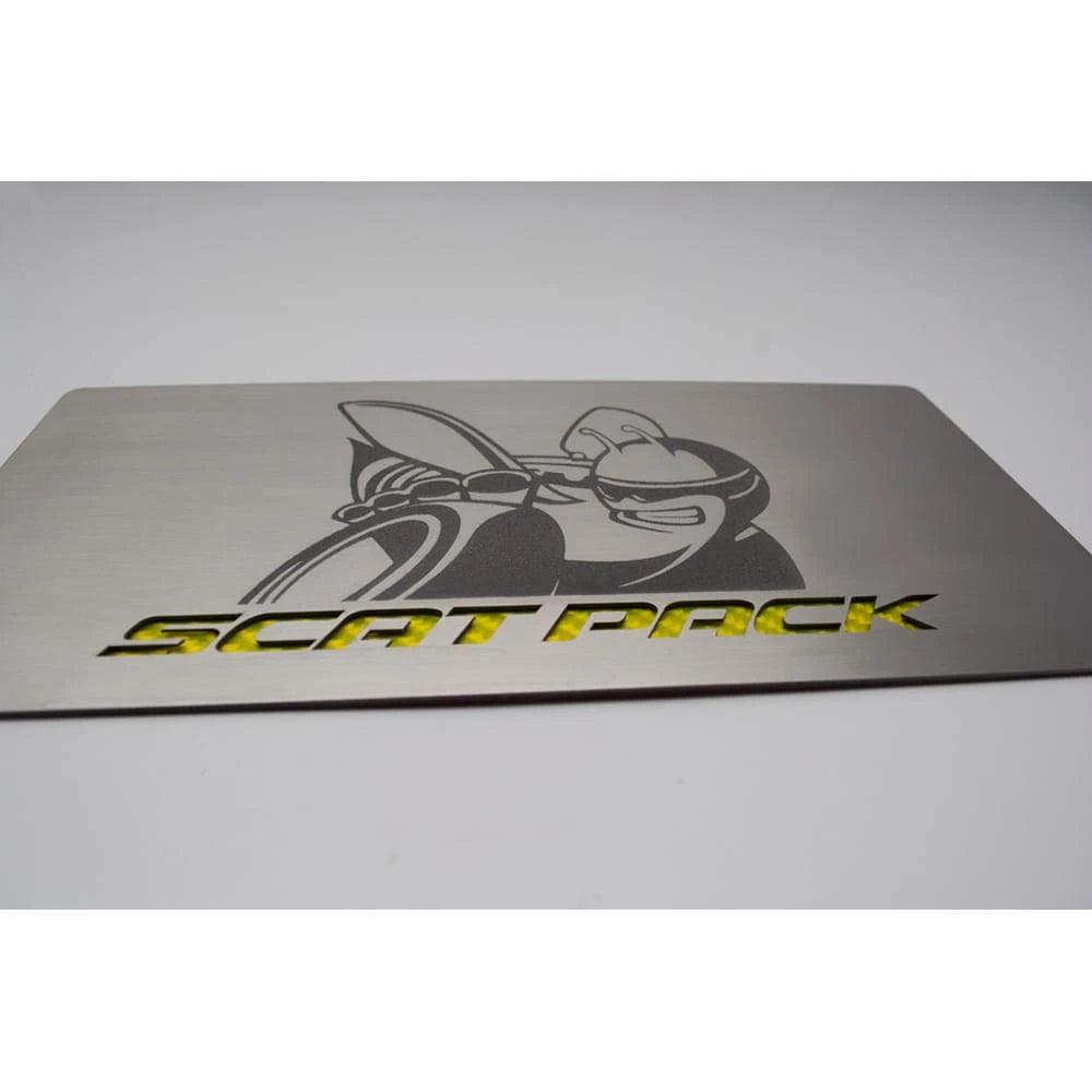 Fuse Box Plate w Purple Scat Pack Inlay for 2015-2016 Charger Scat Pack