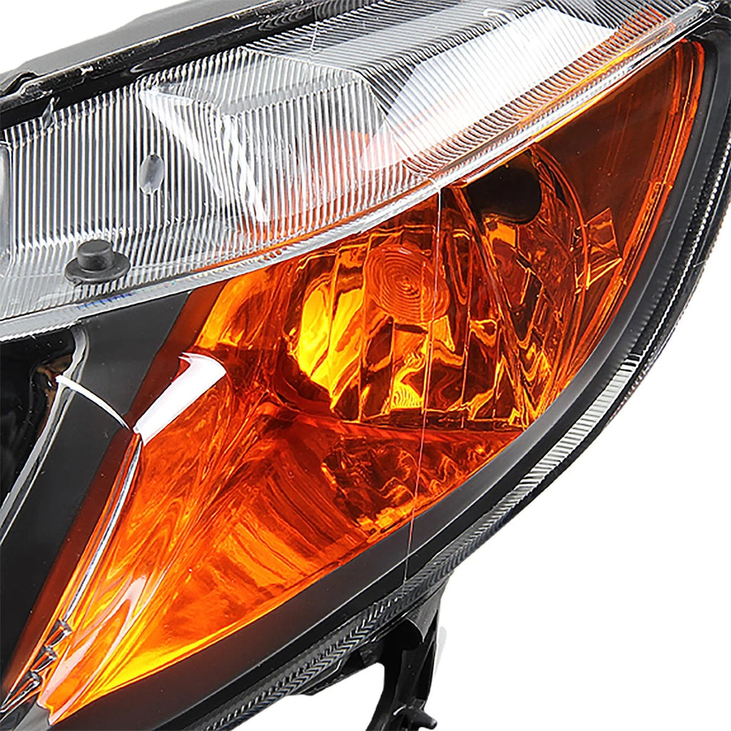 Pair of Black Housing Amber Side Headlights for Honda Civic (2006–2011)