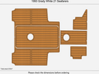 EVA Foam Pad Floor Mat for Grady White 21 Seafarers (1993)