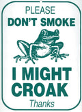 Please Don't Smoke Sign for Man Cave