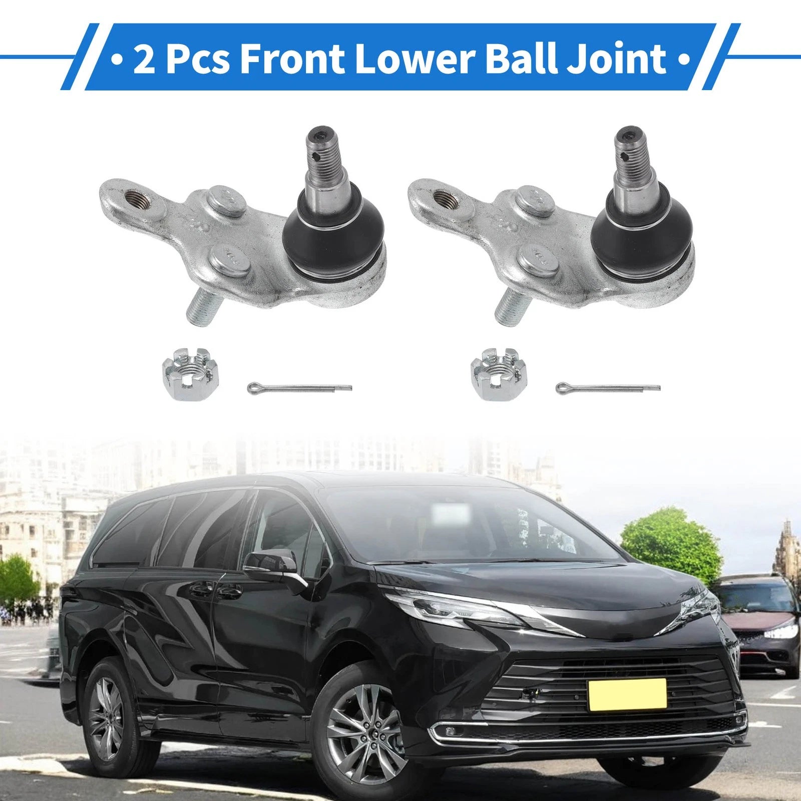 2X Front Lower Ball Joints for Toyota Camry (2002–2006) No.K90346/K90347