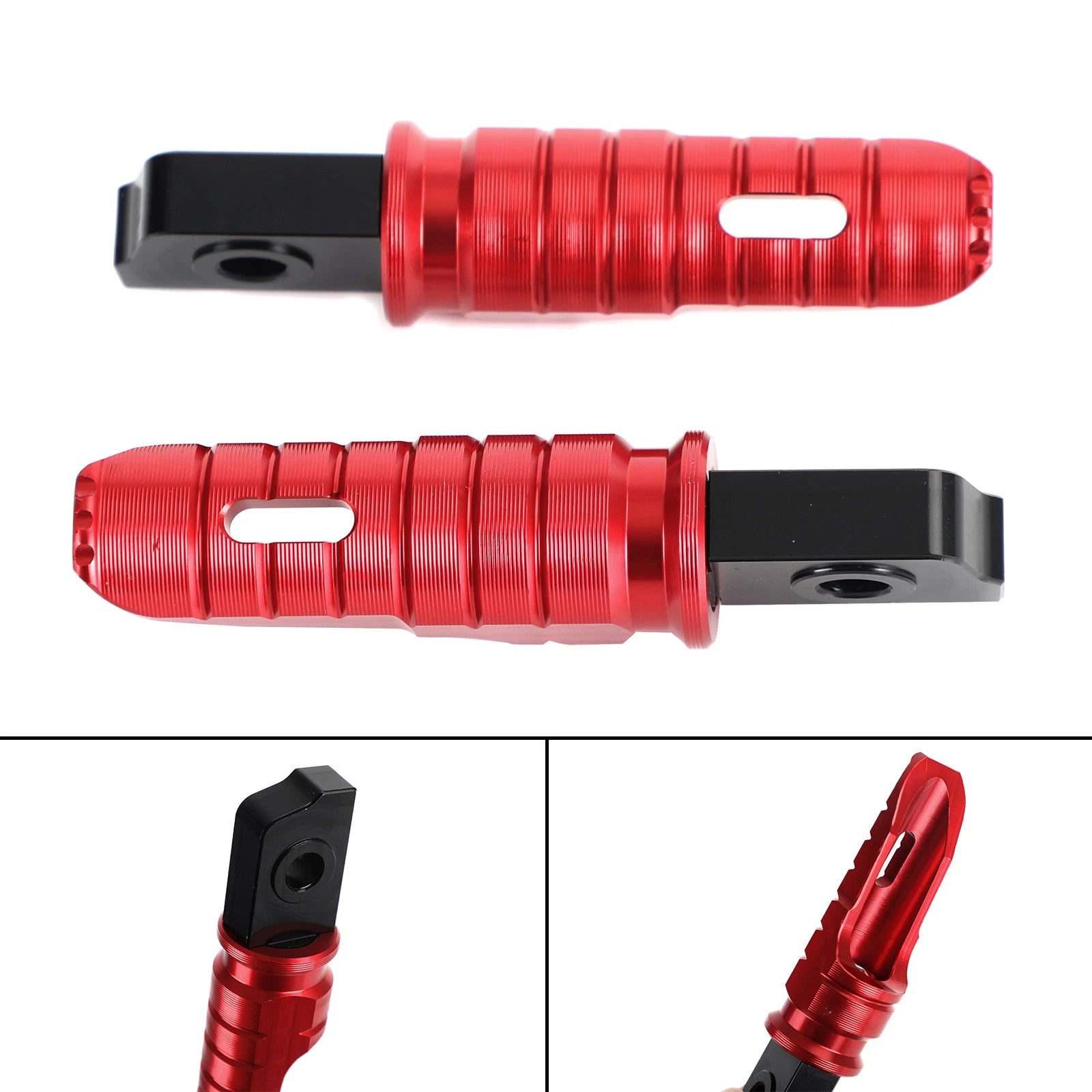 Front Footrests Foot Pegs for Aprilia GPR 125 150 250 APR150 RS125 TUONO125 (2000–2023) Red