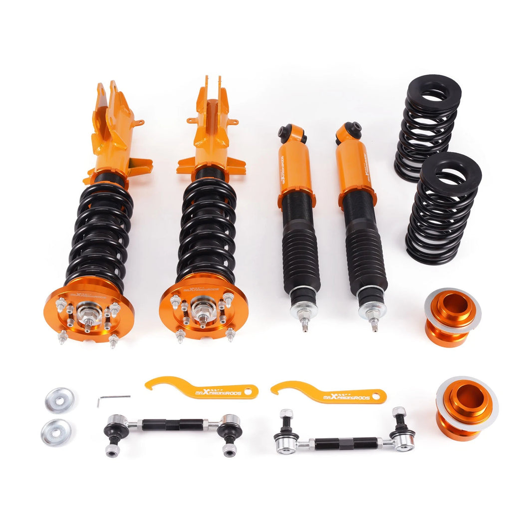 Set of 4 Adjustable Coilover Struts for Ford Mustang (2005–2014)