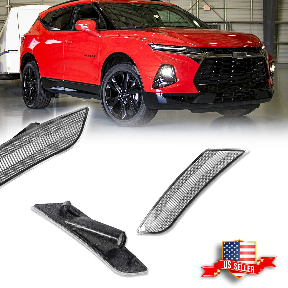 Clear Lens Front Bumper Side Marker Lights for Cadillac ATS (2013–2014) & XT5 (2017–2023)