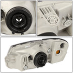 Pair of Smoked Housing Amber Corner Bumper Headlights for Accent (2000–2002)