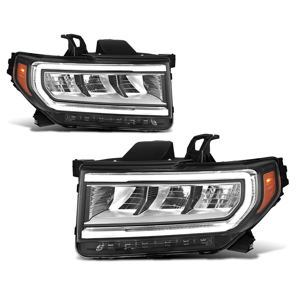 Left Side Headlight for GMC Acadia (2020–2023) - Black Housing, Amber Corner