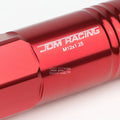 20x Open End M12x1.25 60mm Tall Red Aluminum Lug Nuts + Adapter