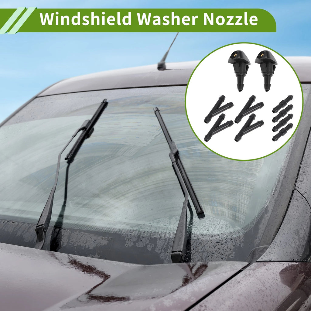 Windshield Washer Nozzle with Hose Connector for Honda 
