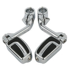 1-1/4" Long Angled Highway Bar Engine Guard Footpegs for Harley