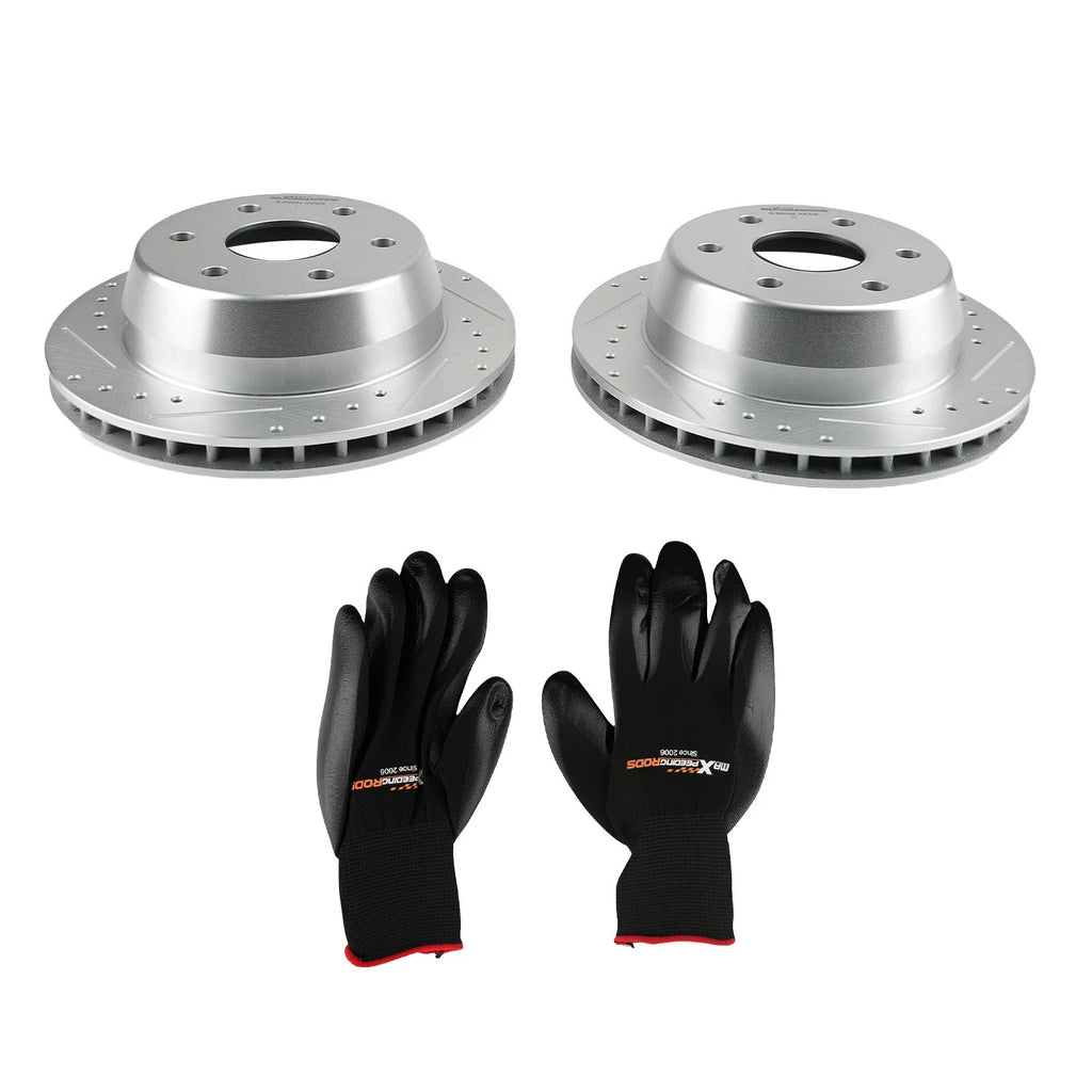 Set of 2 Rear Brake Rotors Kit for Chevrolet Tahoe/Suburban 1500 (2000–2006)