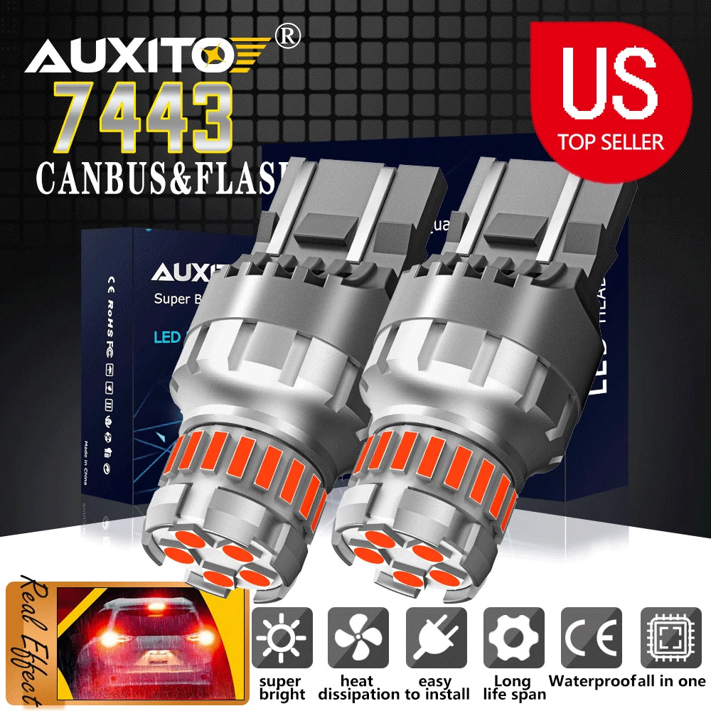 7443 LED Flash Strobe Alert Brake Light for Honda (YYYY–YYYY)