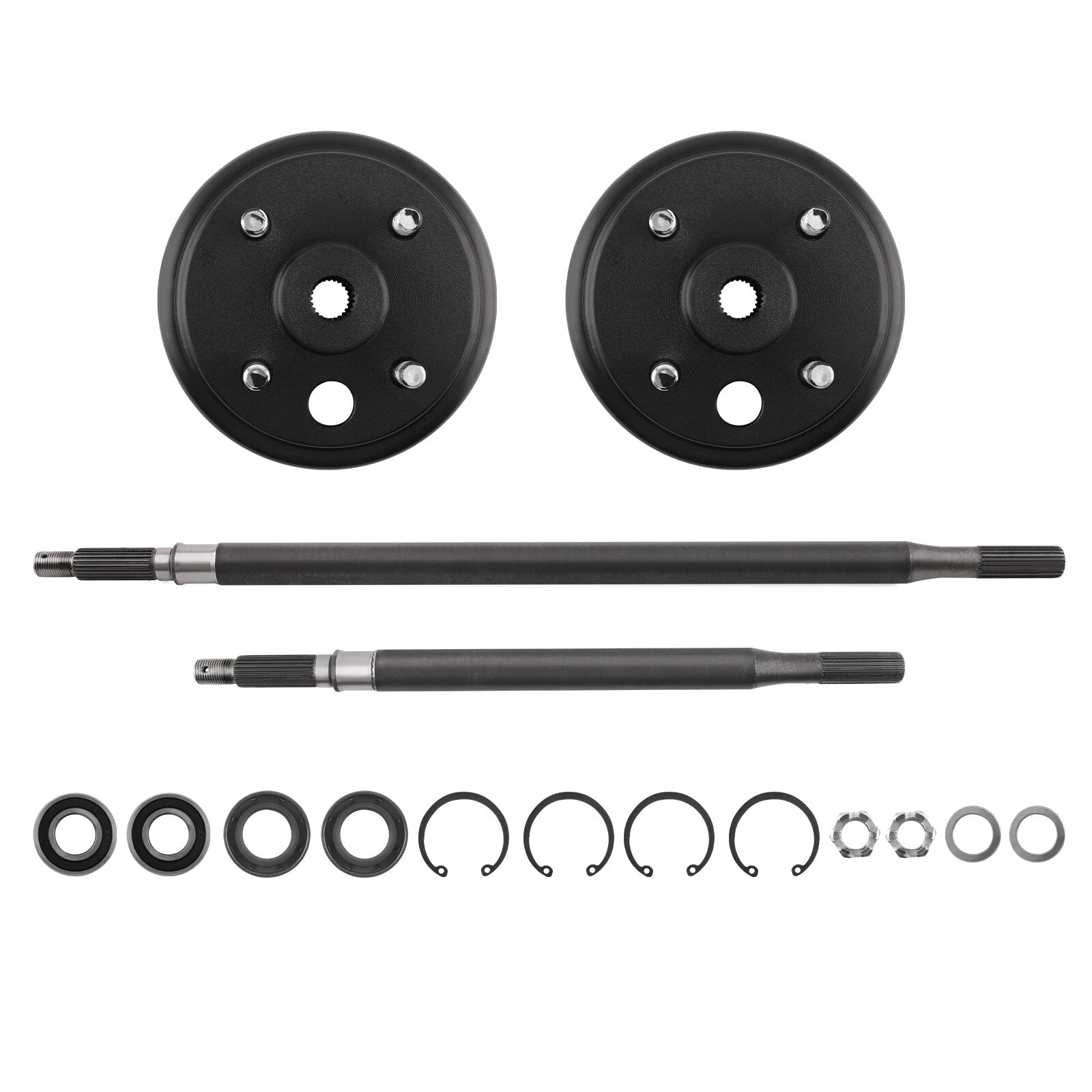 Rear Axle and Brake Hub Drum Assembly Kit for EZGO Gas (1982–1993)