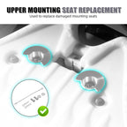 Seat Receptacle Latch Replacement Pin Set for Yamaha YFZ450R (2012–2022)