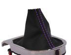 Manual Shift Boot for Ford Mustang (2015–2020) Carbon Fiber Purple Stitch