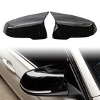 Pair Gloss Black Rear View Mirror Cover Trim for BMW F52 F48 F49 (2016–2023)