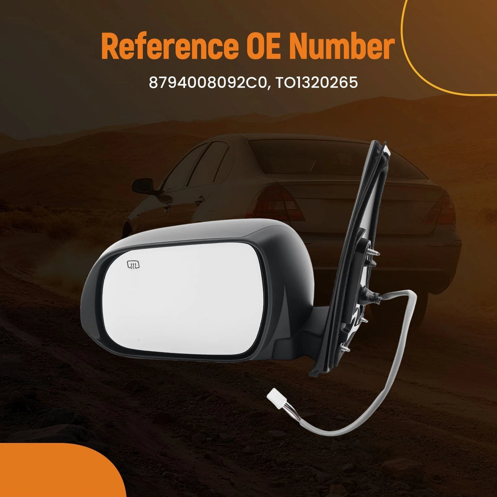Driver Heated Side Mirror for Toyota Sienna (2011–2012) TO1320265