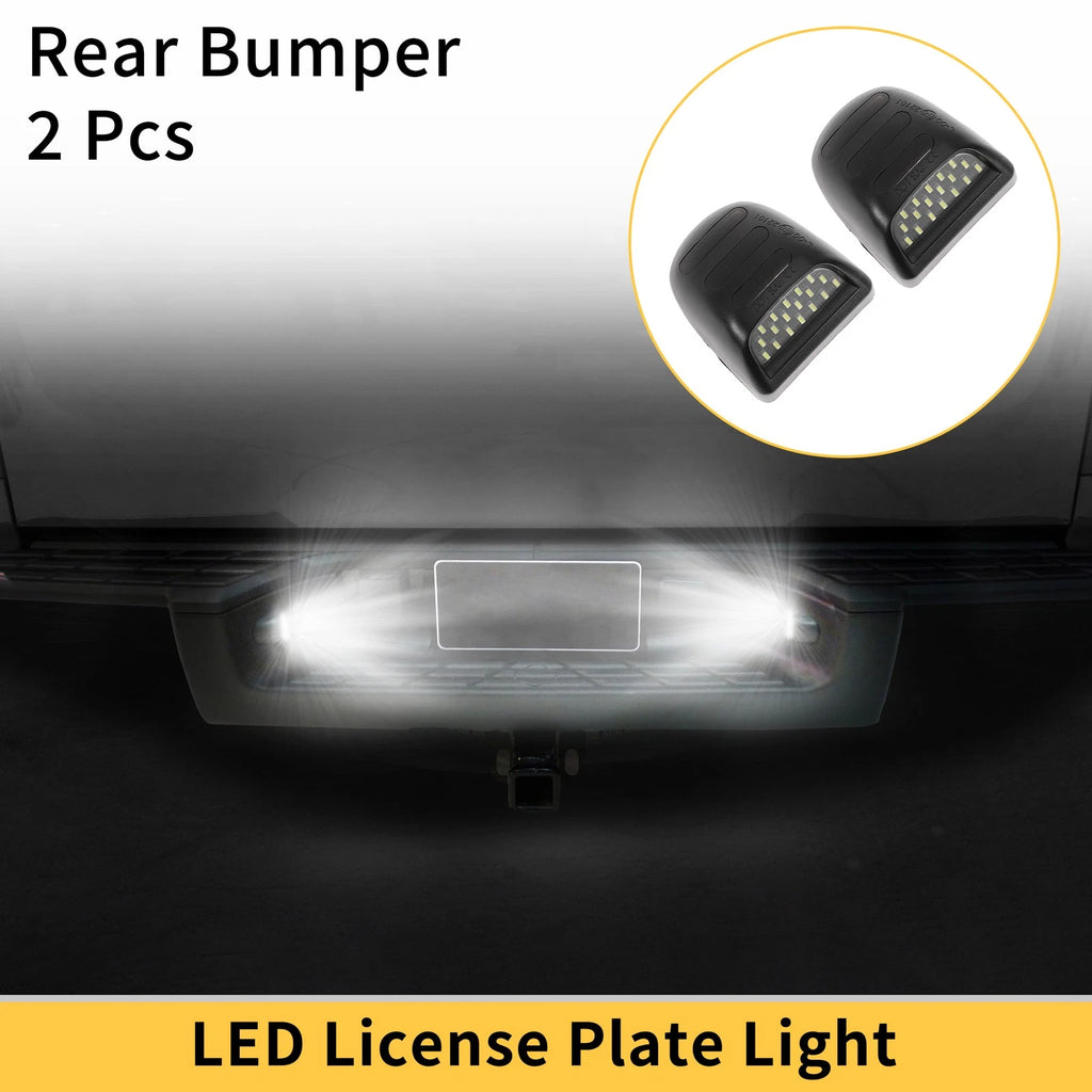 2X License Plate Light White Red for Chevrolet Silverado GMC 