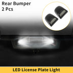 2X License Plate Light White Red for Chevrolet Silverado GMC 