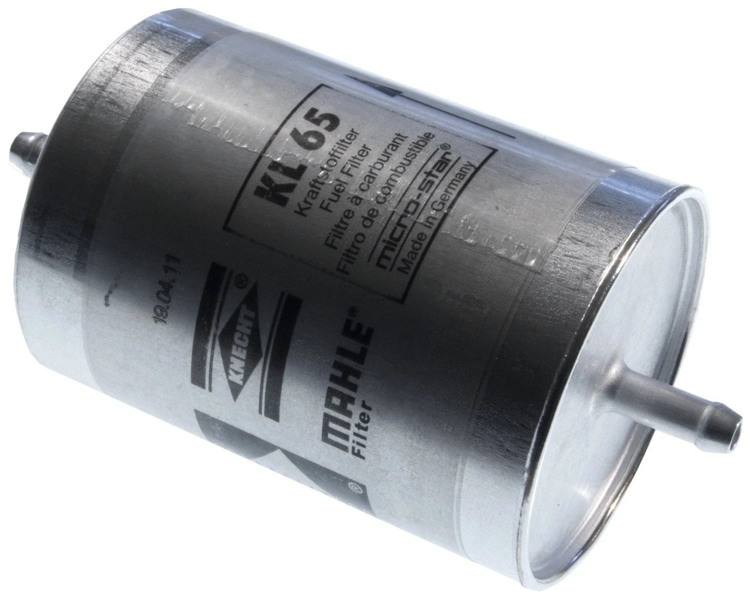Mahle Fuel Filter with 2 Push-on Fittings 75mm for Mercedes R129 W140 W202 W210