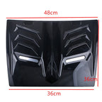 ABS Glossy Black Hood Vent Scoop Cover for Car Exterior Trim