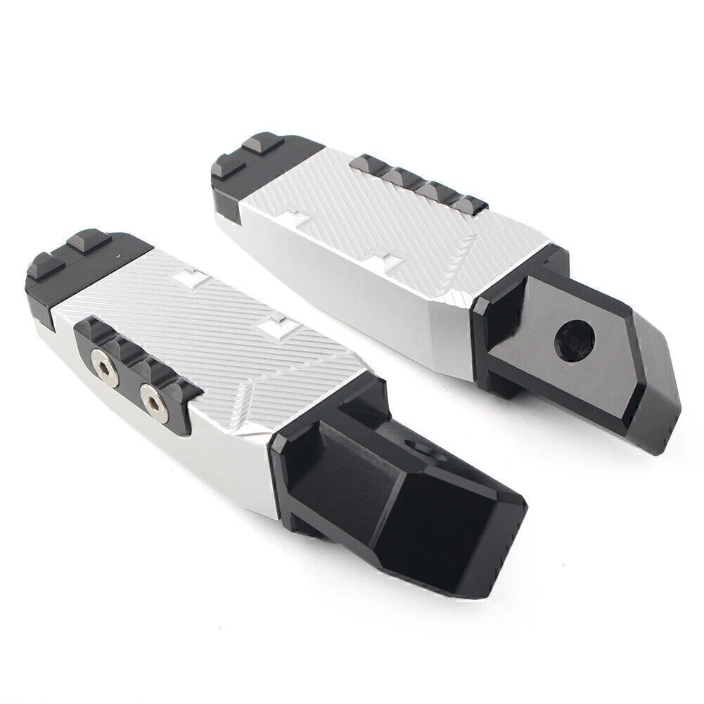 2X Silver Rear Passenger Foot Pegs Pedal Pad for Honda CBR600RR (2003–2016)