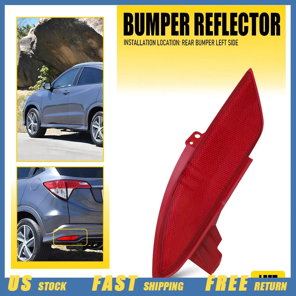 Set of 2 Rear Driver Side Bumper Reflectors for Honda HR-V (2016–2022) HO1184109