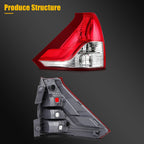 Tail Light Assembly Pair for Honda CR-V (2012–2014) Red Housing
