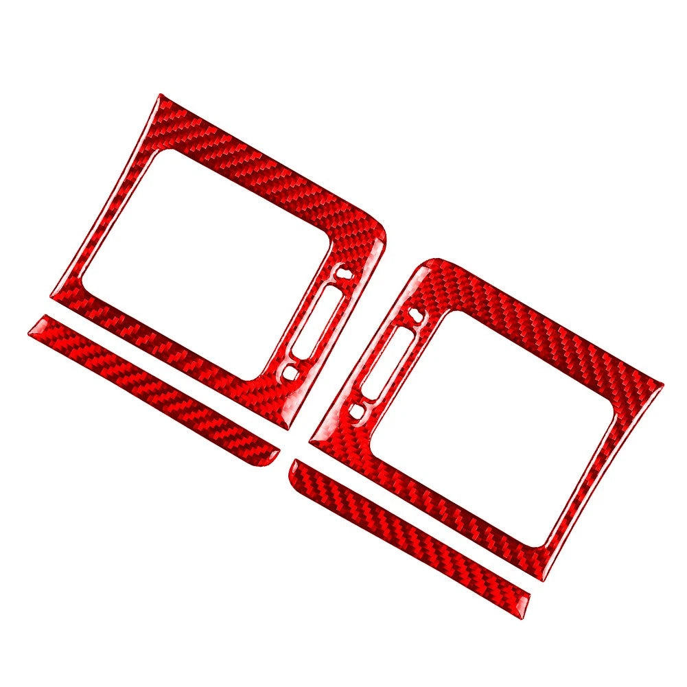 Dashboard Side Air Vent Outlet Cover Trim for Subaru WRX STi (2015–2021) Carbon Red