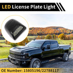 2X License Plate Light White Red for Chevrolet Silverado GMC 