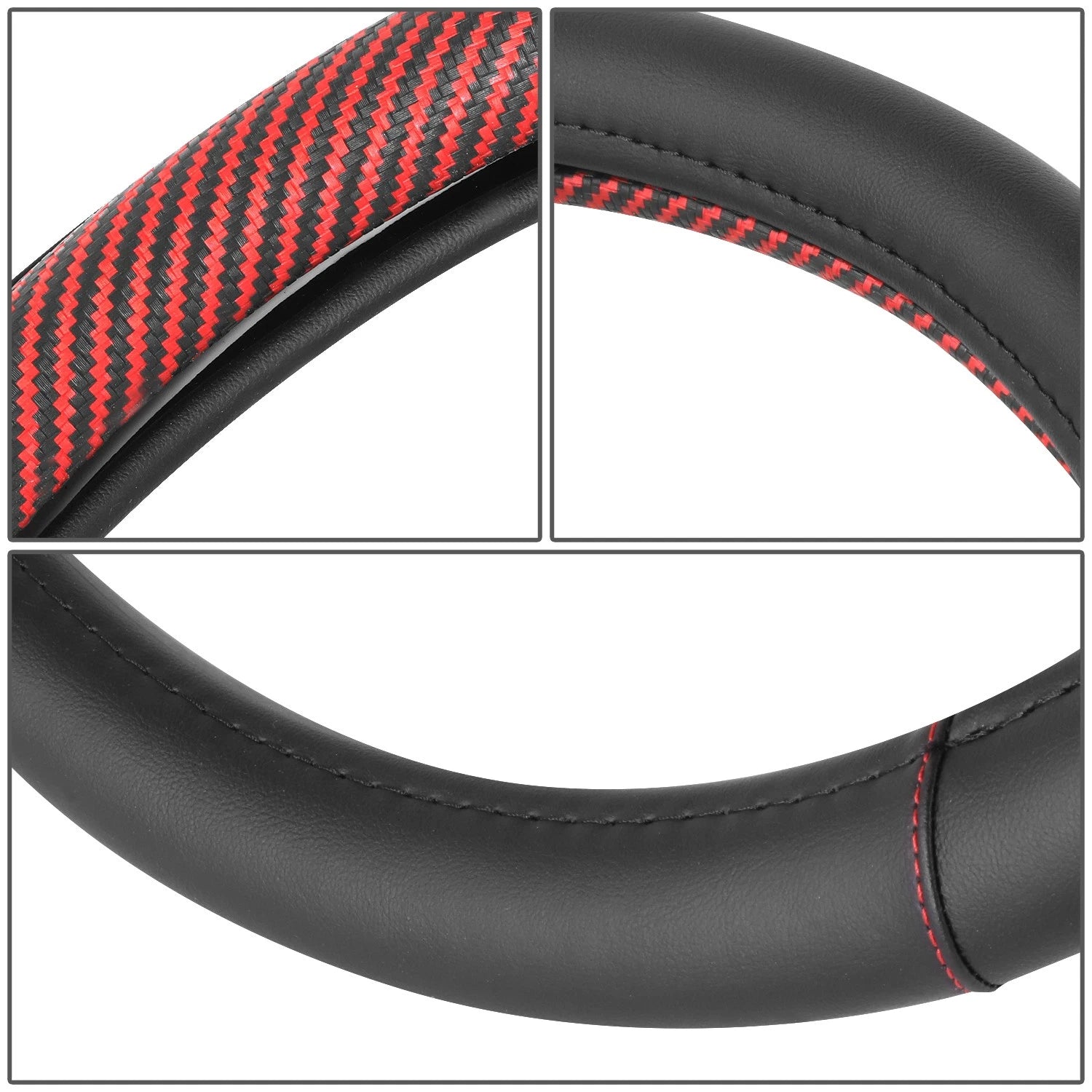 Steering Wheel Cover Insert for Universal Fit (14.5", Matte Carbon Fiber)