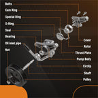 Power Steering Pump with Pulley for Honda Accord (2006-2007)