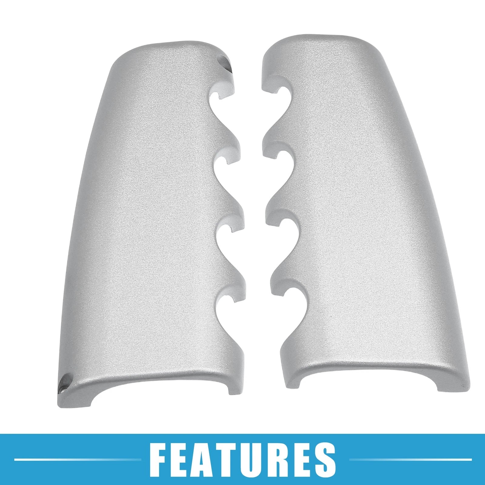 Handbrake Cover Grips for Ford Mustang (2015–2021) Silver Tone