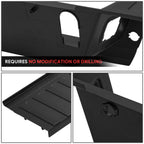Rear Bumper Step Pad for Ford F-250 F-350 SD (2017–2022) w/ Sensor Holes Black