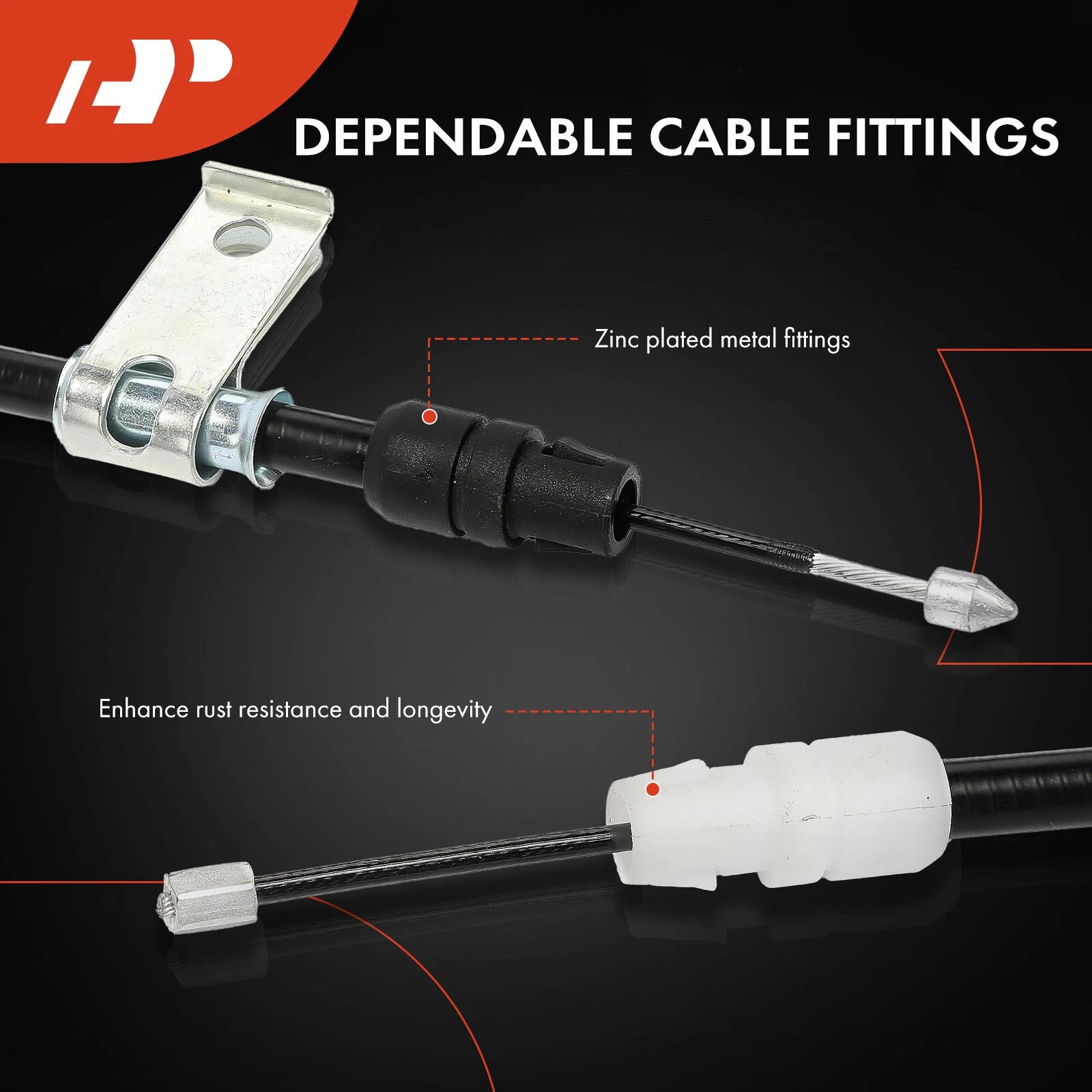 Rear Right Parking Brake Cable for Silverado 1500, Sierra 1500 (2009–2013)