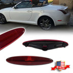 Red Lens Rear Side Marker Lights Housing Kit for Lexus SC430 (2002–2010)