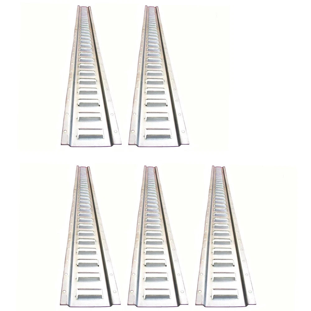 Set of 5 Horizontal E-Track for Enclosed Trailers (Cargo Trucks, Vans)