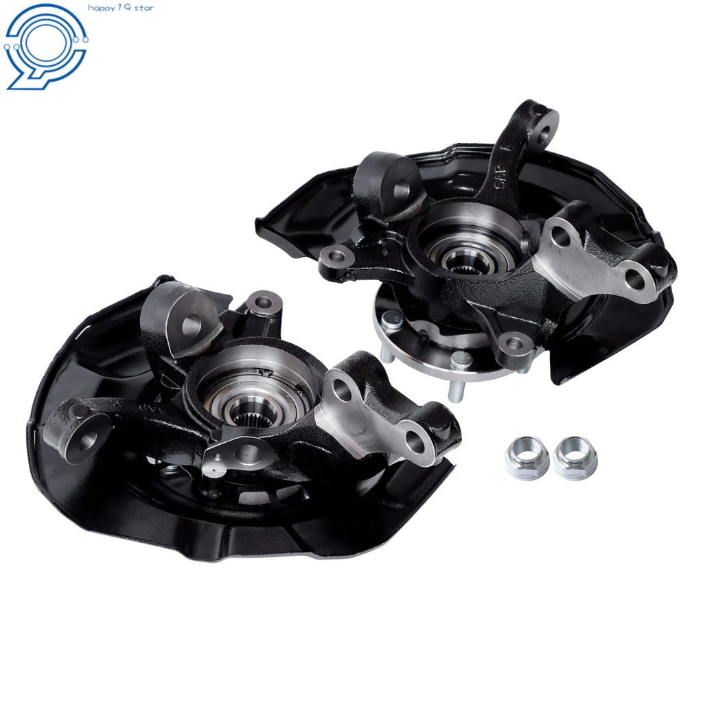 Set of 2 Front Steering Knuckles & Wheel Hub Bearings for Toyota Camry (2007–2009)