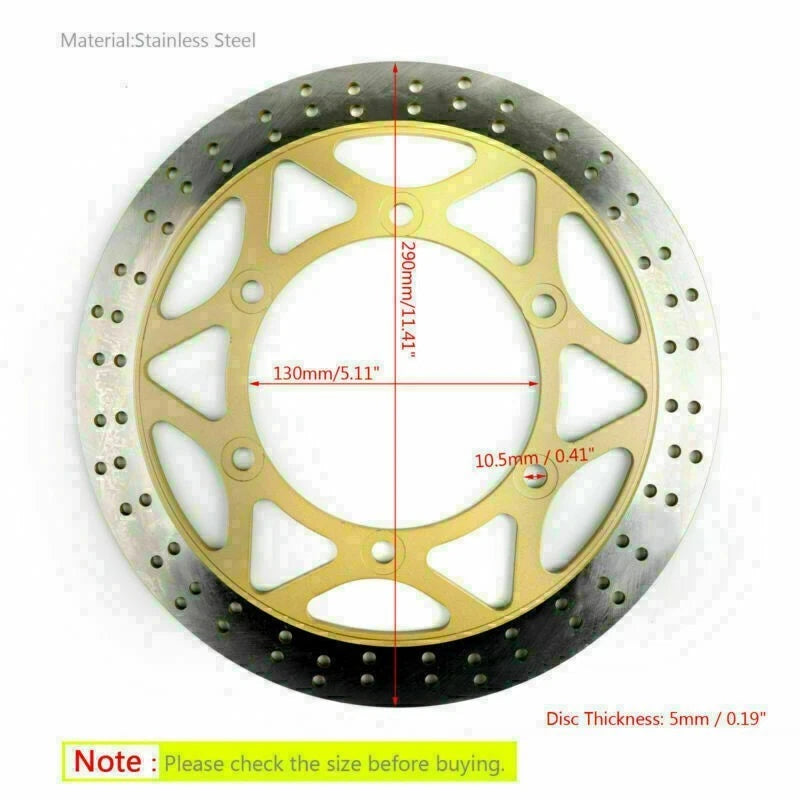 Front Brake Disc Rotor 290mm for Kawasaki Ninja 150 KRR ZX150 (2004–2013)