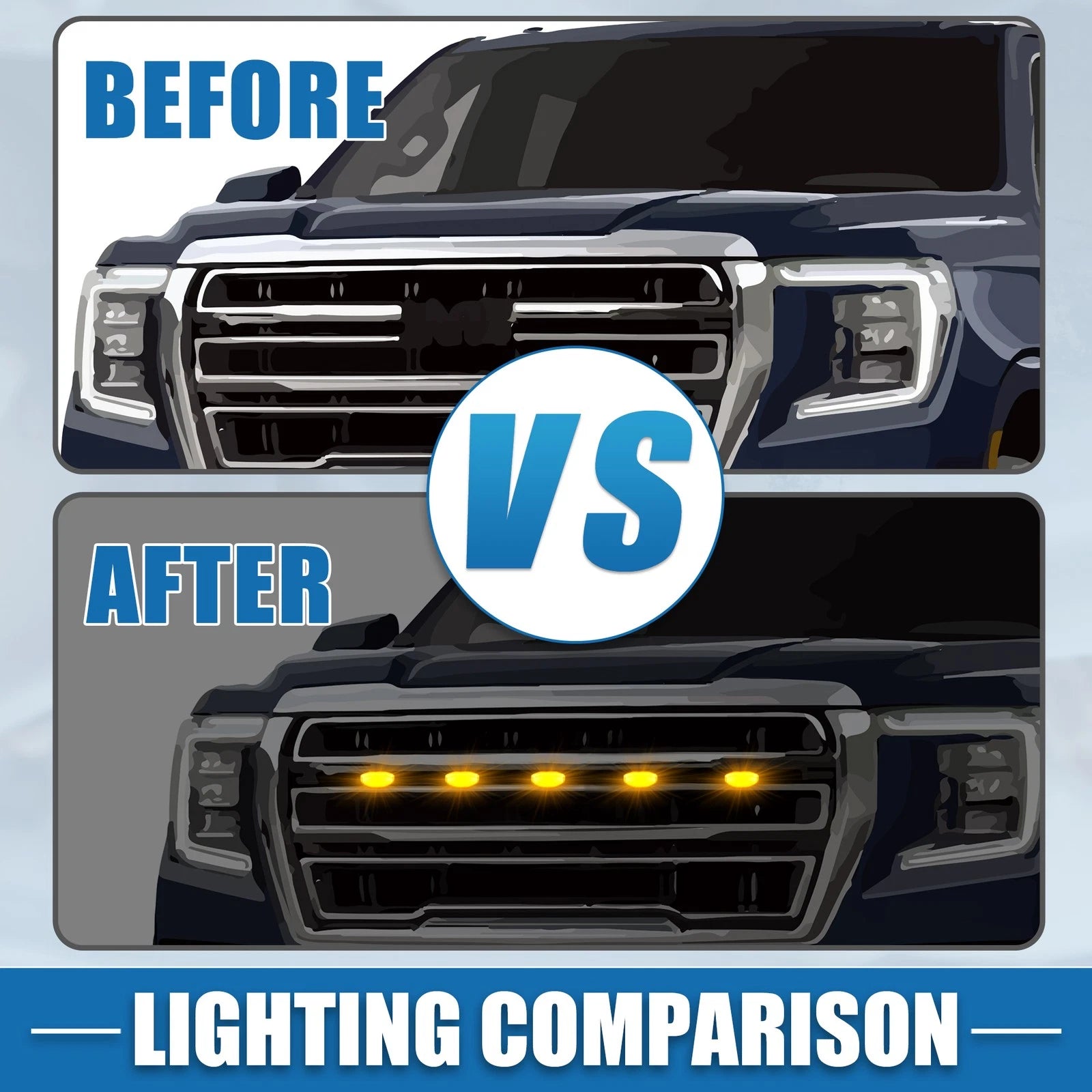 Front LED Grille Light with Bracket for Toyota Tundra (2014–2020)
