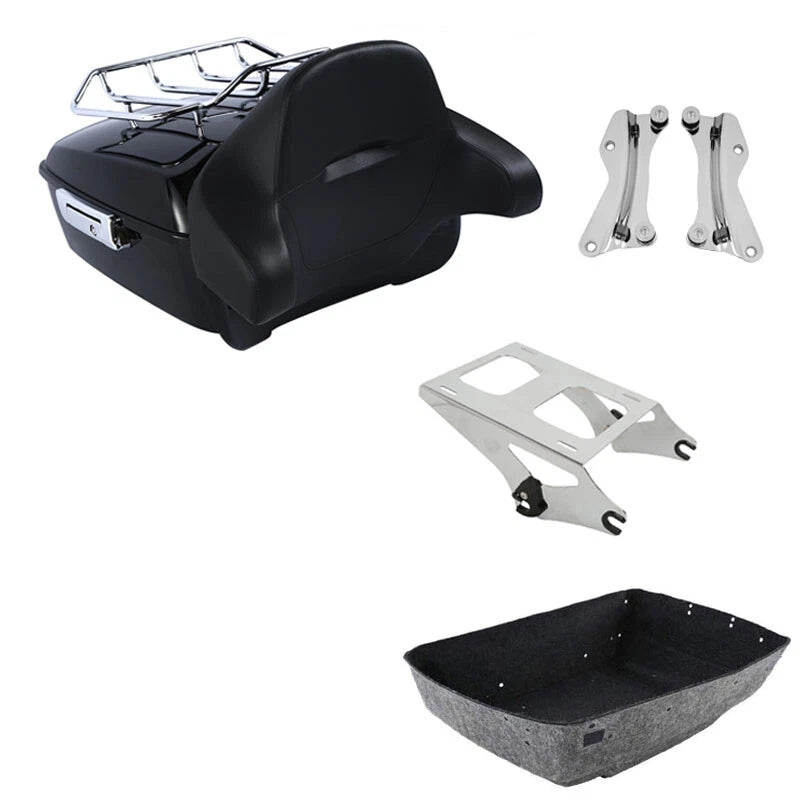 Trunk Backrest Pad Rack Mount Docking Kit for Harley Touring FLHT (2014–2026)