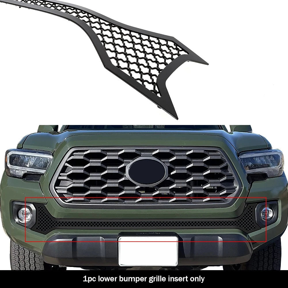 Stainless Black Mesh Grille Insert for Toyota Tacoma (2016-2023)