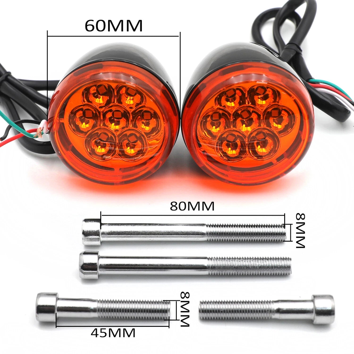 Rear Running Brake Turn Signal Light Indicator for Harley Sportster 883 1200 FXD (1991–2023)