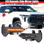Dynamic Amber LED Side Mirror Turn Signal Light for Toyota Tundra Sequoia (2022–2023)