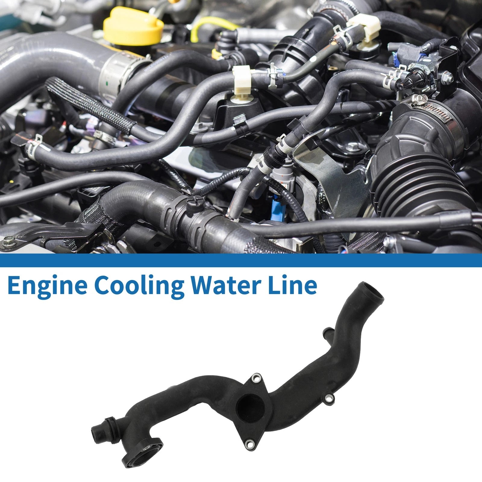 Engine Cooling Water Line for Audi A8 Quattro 3.0L (2015–2018) No. 06E121045AS