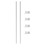 2Pcs Linear Motion Rail Shaft Slide Guide for Universal Applications