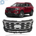 Chrome Front Bumper Grille for Ford Explorer (2016–2017)